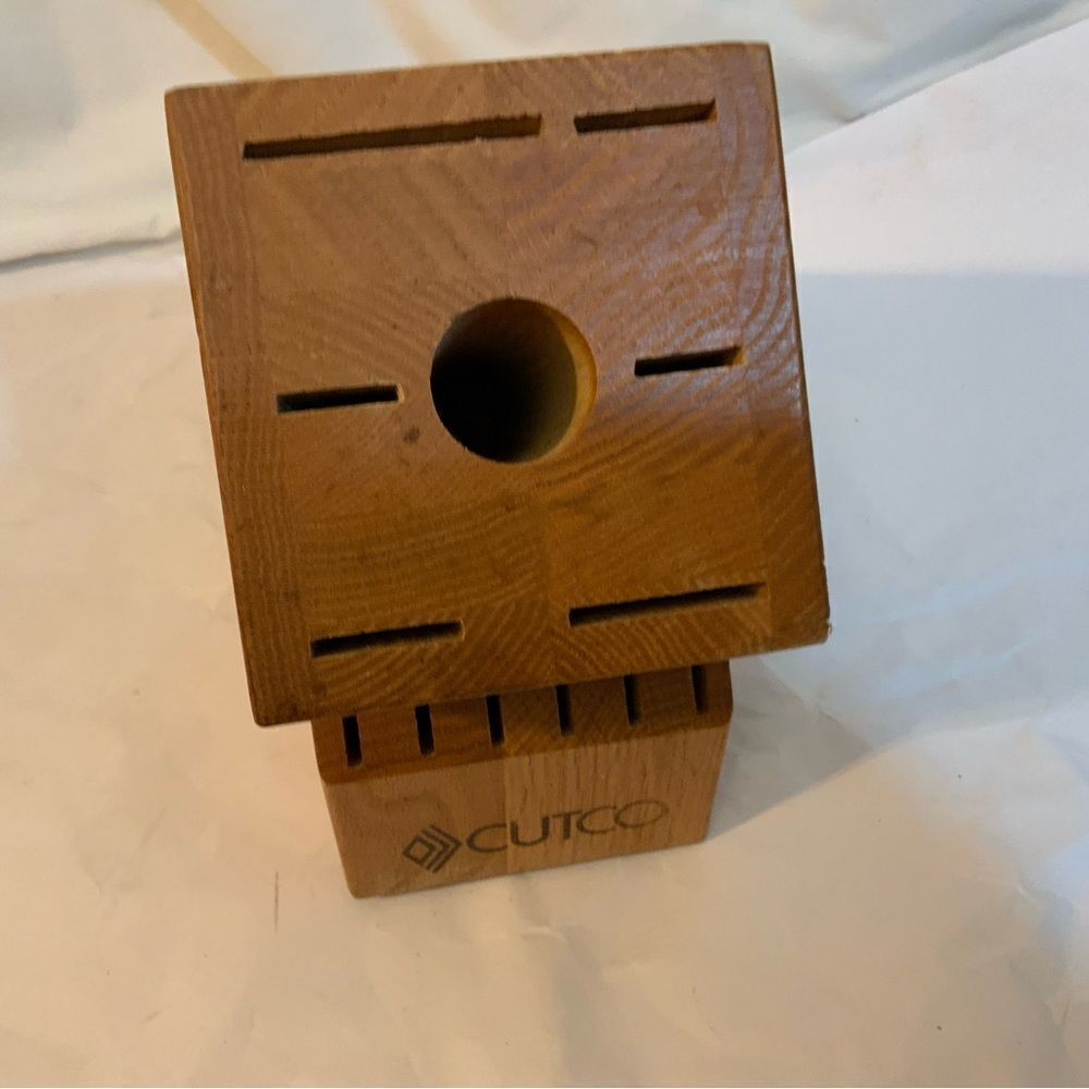 Cutco 13 Slot Wooden Knife Block